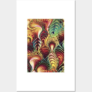 abstract fractal pattern Posters and Art